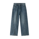 Hearujoy Men's Pants Spring 2023 New Casual Trousers Jeans Loose Wide Leg Simple Korean Fashion Vintage Pocket Design 9A7043